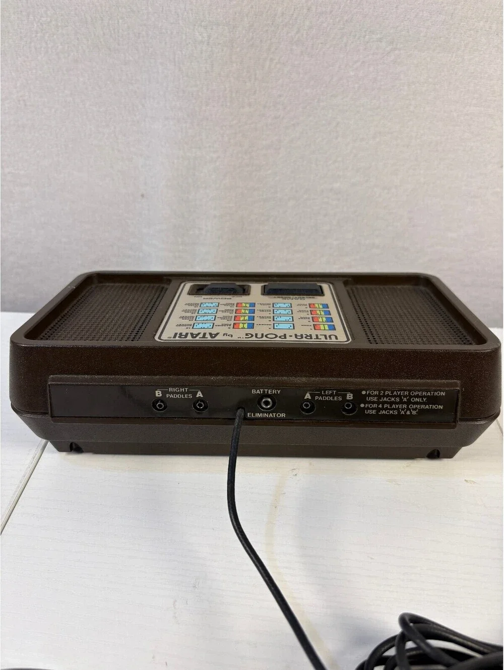 Vintage Atari Ultra-Pong Classic Electronic Game Console Tested - No Paddles